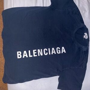 Black balenciaga shirt